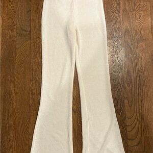 Women’s H&M White High Waist Pants Flare Size XS